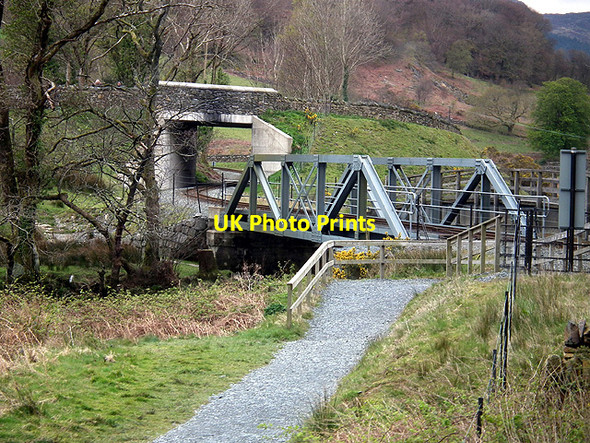 Photo 6"x4" Girder railway bridge over Afon Glaslyn Beddgelert c2012