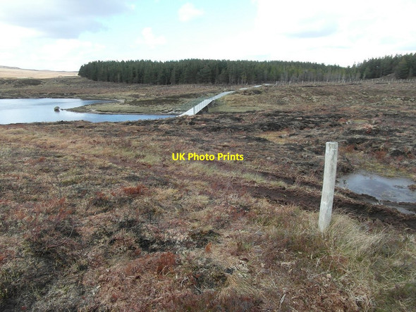 Photo 6"x4" Marker post  to bridge Leitir Fhearna\/NH1574 c2012