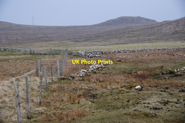Photo 6"x4" Fields and serpentine heath north of the Heogs, Haroldswick Gardie\/HP6211 c2012
