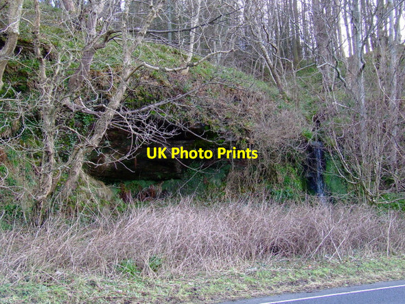 Photo 6"x4" Waterfall at Lunderston Bay Inverkip c2012