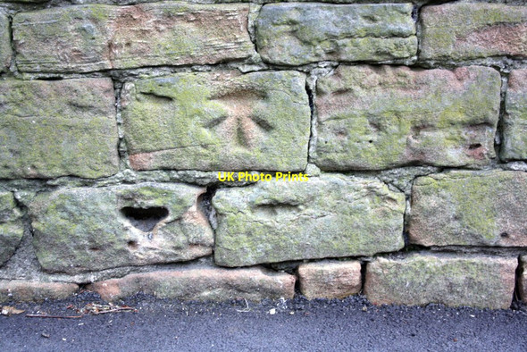 Photo 6"x4" Benchmark on the wall of Addison Street Nottingham\/SK5641 c2012