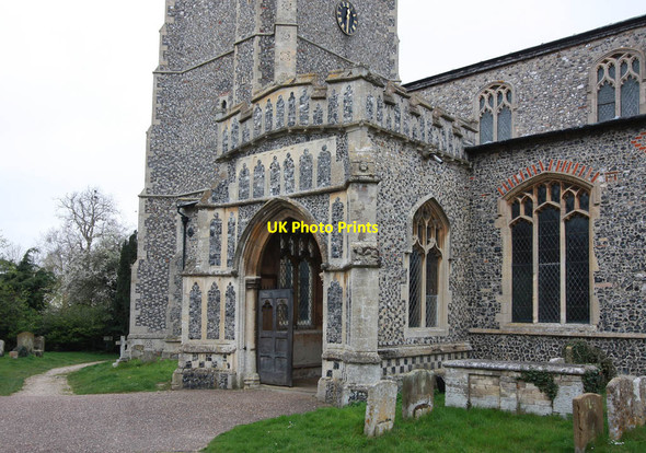 Photo 6"x4" St Mary, Ixworth - Porch Grimstone End c2012