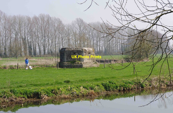 Photo 6"x4" Pillbox by River Thames, near Buscot Lechlade on Thames c2012