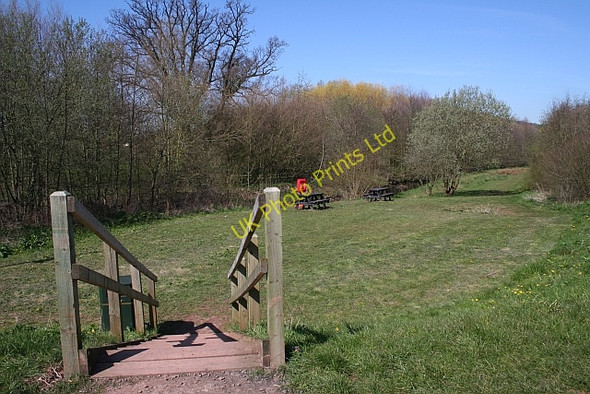 Photo 6"x4" Picnic Site by the River Leadon Ledbury c2007