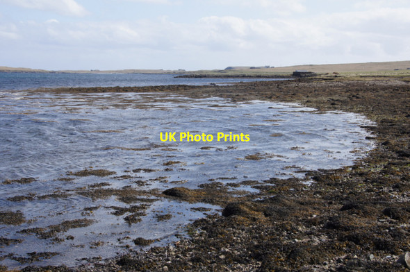 Photo 6"x4" Coastline of the voe at Baltasound Baltasound c2012