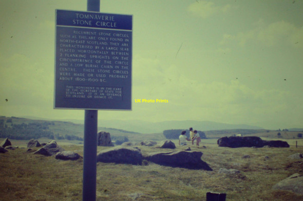 Photo 6"x4" Tomnaverie Stone Circle Tarland c1986