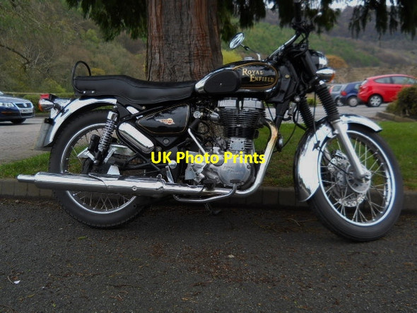 Photo 6"x4" Royal Enfield at Tintern Abbey Chapel Hill\/SO5200 c2012