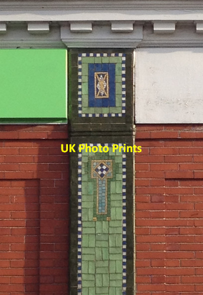 Photo 6"x4" Co-operative store, Buxton Road, mosaic detail Macclesfield c2011