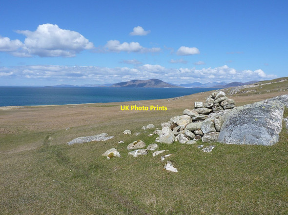 Photo 6"x4" Cairn on the slopes of Bheinn Shleibhe Ruisigearraidh c2012