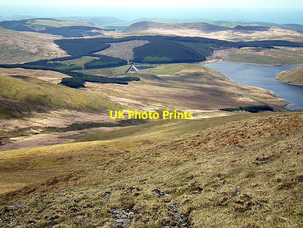 Photo 6"x4" Nant-y-moch Dam Nant-y-moch Reservoir c2012