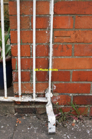 Photo 6"x4" Benchmark on #36 Orchard Way Wantage c2012