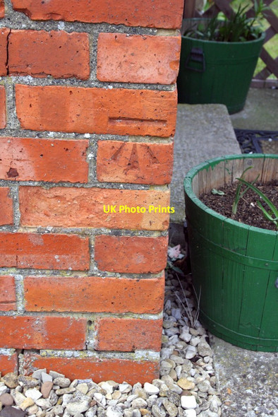 Photo 6"x4" Benchmark on #67 Orchard Way Wantage c2012