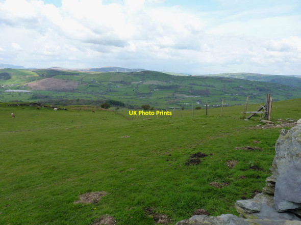 Photo 6"x4" View over the Dee valley Cynwyd c2012