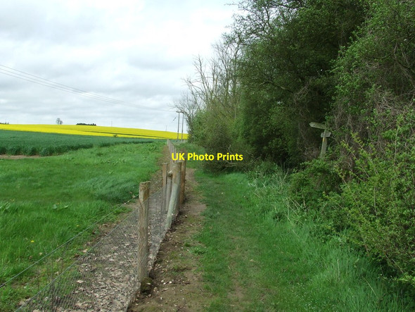 Photo 6"x4" Footpath Junction Boyton End\/TL7144 c2012