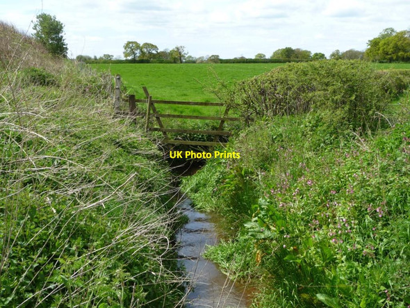 Photo 6"x4" Drain at the bottom of the railway embankment Knutsford c2012 P1