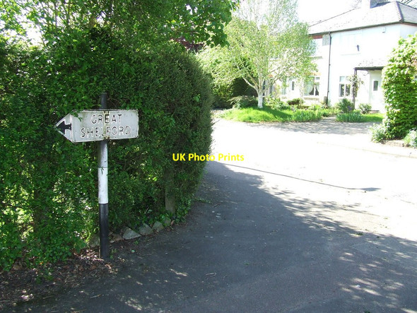 Photo 6"x4" Old Pre-Worboys Sign Little Shelford c2012