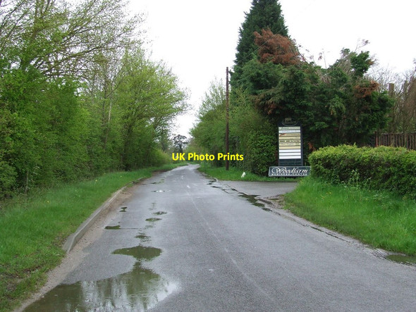 Photo 6"x4" Entrance To Wood Farm Business Centre Crowfield\/TM1457 c2012