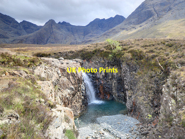 Photo 6"x4" Waterfall in Coire na Creiche Allt Coir' a' Mhadaidh c2012