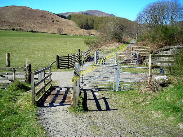 Photo 6"x4" Gates and Cattle Grids on Callander to Strathyre Cycleway Callander c2007