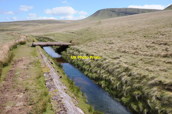 Photo 6"x4" Bridge crossing a leat Afon Sychlwch c2012
