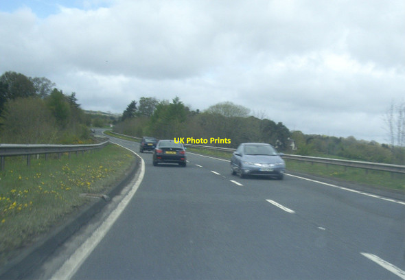 Photo 6"x4" A68 north of the bridge over the River Tweed Newstead\/NT5634 c2012