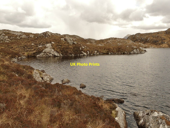 Photo 6"x4" Loch Bad an t-Seasgaich Lower Badcall c2012