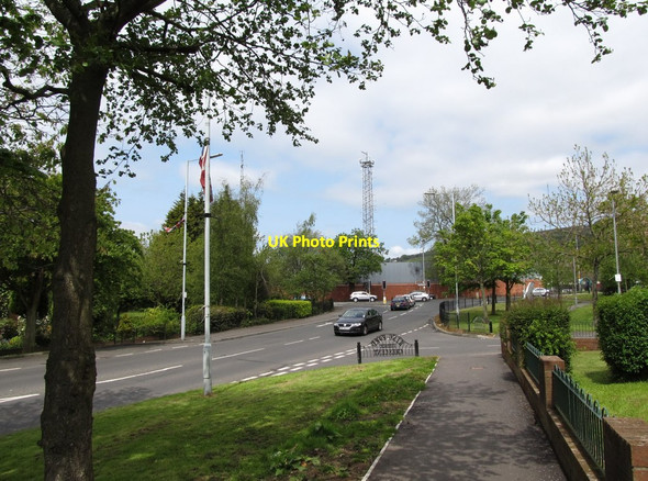 Photo 6"x4" View north along Blacks Road towards the junction with Stewartstown Road Dunmurry c2012