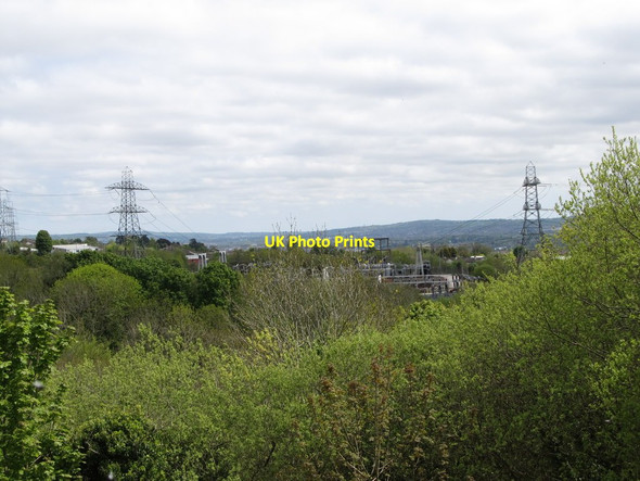 Photo 6"x4" Electricity sub-station at Hannahstown Dunmurry c2012
