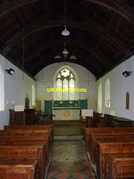 Photo 6"x4" Church of St Michael & All Angels (interior) at  Neuadd, Powys Llanafan-fawr c2012