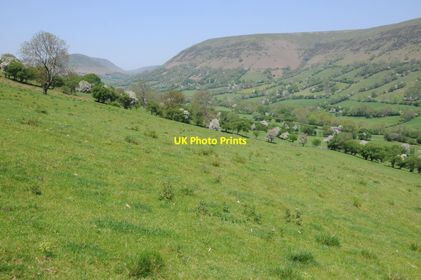 Photo 6"x4" Farmland in the Vale of Ewyas Capel-y-ffin c2012