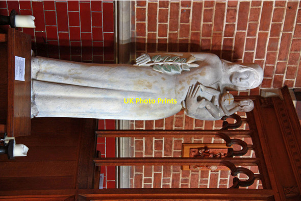 Photo 6"x4" St Andrew, St Andrew's Road, Leytonstone - Statue Wanstead c2012
