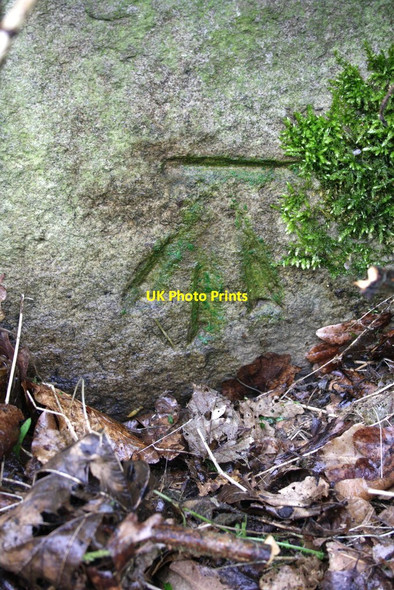 Photo 6"x4" Benchmark on south side of Green Lane Baildon c2012