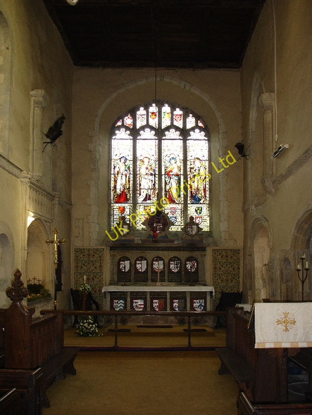 Photo 6"x4" The Chancel window Brabourne c2007