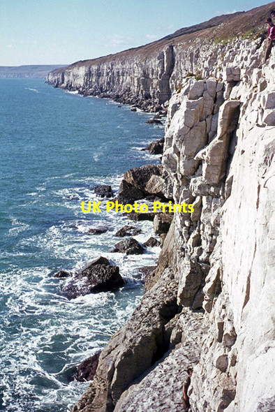 Photo 6"x4" Cliffs at Swanage Swanage c1969