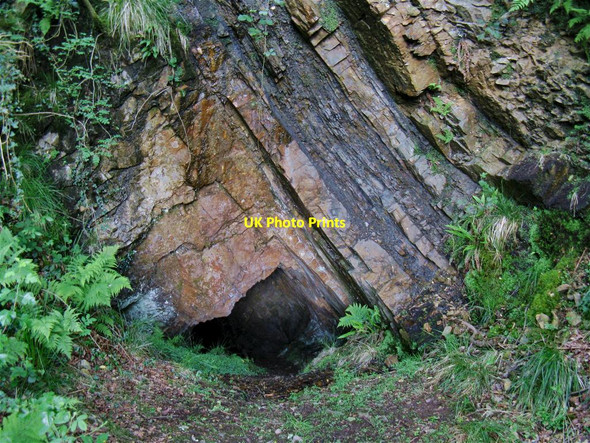 Photo 6"x4" High opening in Dinas Silica Mine Cefn Rhigos c2012