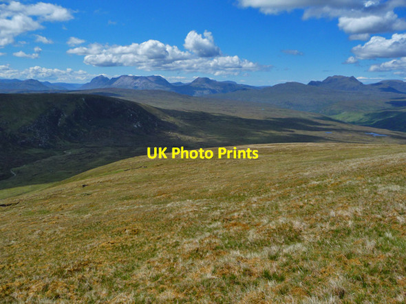 Photo 6"x4" Western slopes of Fionn Bheinn Camas Mhic Chullaich c2012