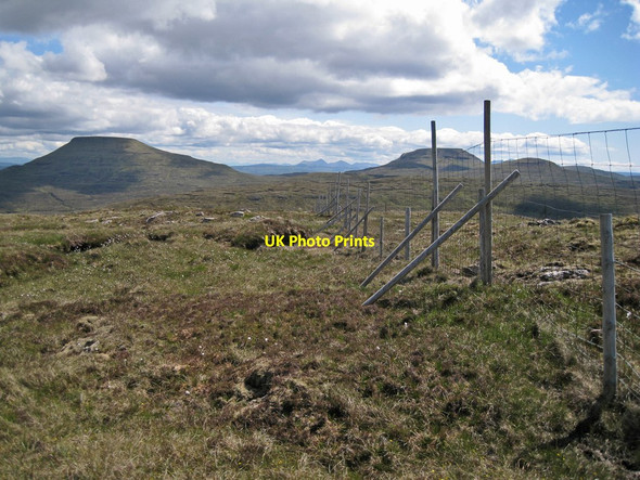 Photo 6"x4" Deer fence on the summit  Ramasaig c2012