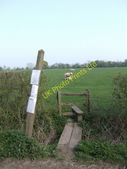 Photo 6"x4" Footpath to be diverted Bradley\/SJ8817 c2007