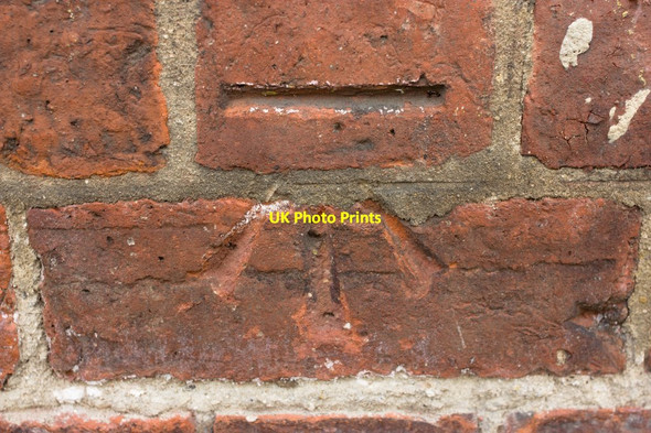 Photo 6"x4" Cut Bench Mark, Hugh Ripley Hall Ripon c2012