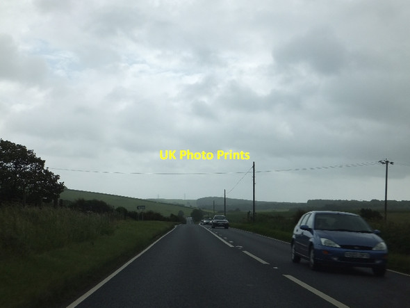 Photo 6"x4" A35 on Martin's Down Kingston Russell c2012