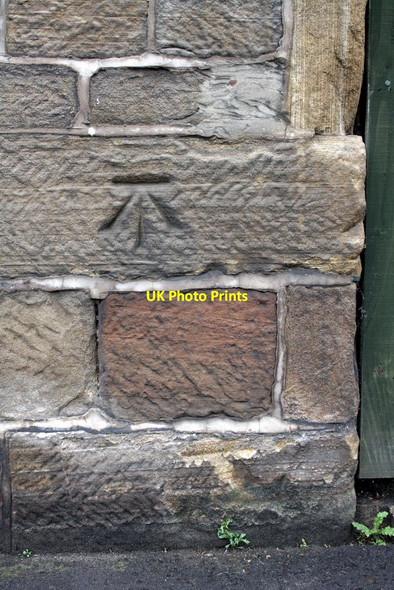 Photo 6"x4" Benchmark on #5 The Barn, Front Street Armathwaite\/NY5046 c2012