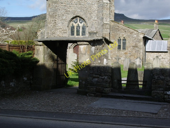 Photo 6"x4" Lych gate and stile, St Oswald Church, Horton in Ribblesdale Brackenbottom c2007