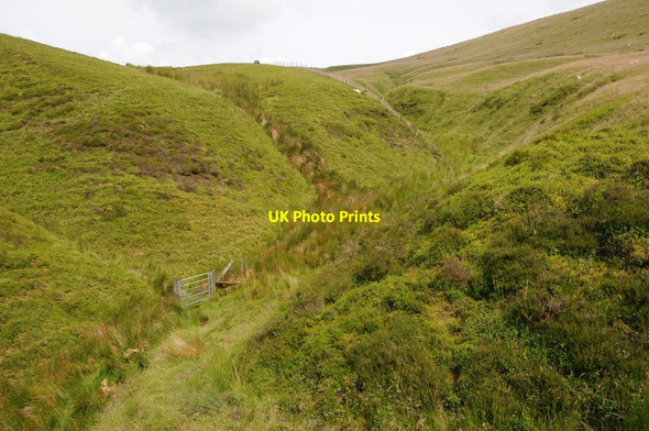 Photo 6"x4" Upper reaches of Black Brook Llandegley c2012