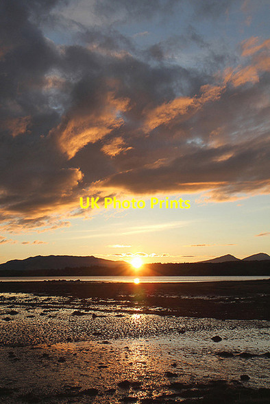Photo 6"x4" A sunset over Loch Creran North Shian c2012