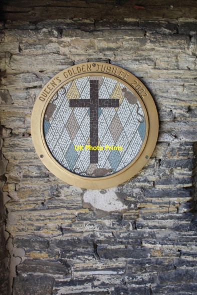 Photo 6"x4" North Scarle Golden Jubilee plaque - mice  North Scarle c2012