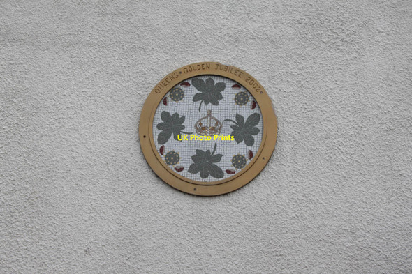 Photo 6"x4" North Scarle Golden Jubilee plaque - horse chestnuts  North Scarle c2012