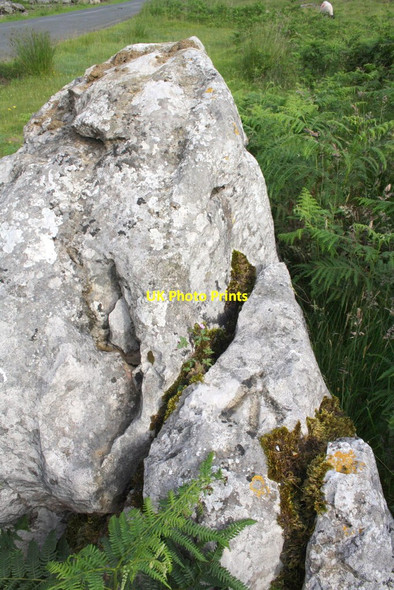 Photo 6"x4" Benchmark on boulder beside Langstrothdale road Deepdale\/SD8979 c2012