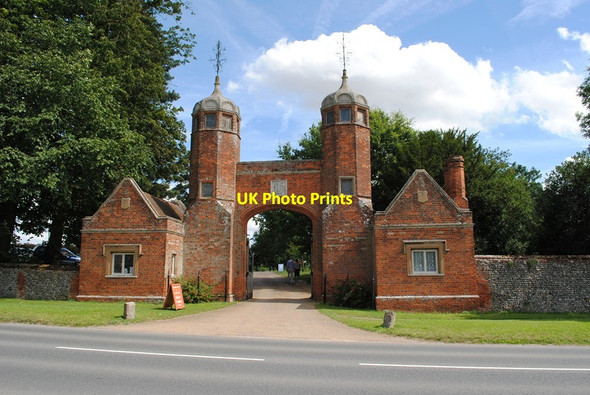 Photo 6"x4" Melford Hall Lodge. Long Melford c2012