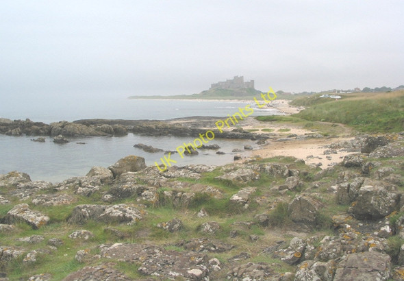 Photo 6"x4" Bamburgh Castle from Harkess rocks Bamburgh c2003