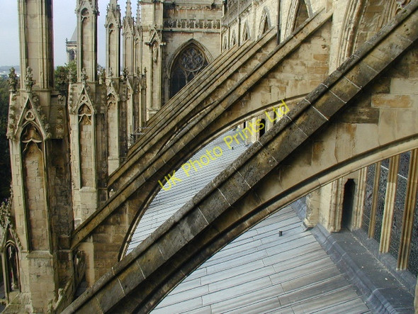 Photo 6"x4" Flying buttresses York Minster York\/SE5951 c2006